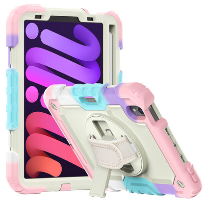 HUIXIANG Tough Strap iPad Mini 6 Case Built-in Screen Protector