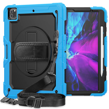 HUIXIANG Tough Strap iPad Pro 12.9 2022 Case Built-in Screen Protector