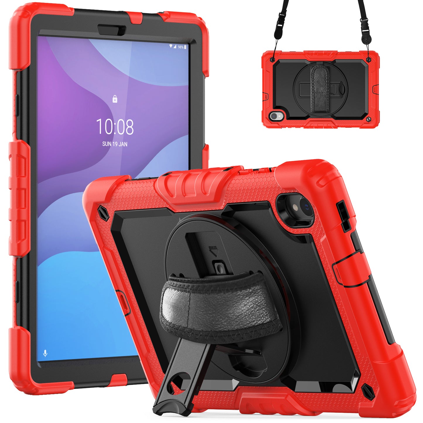 HUIXIANG Tough Strap Lenovo Tab M10 HD 2020 Case