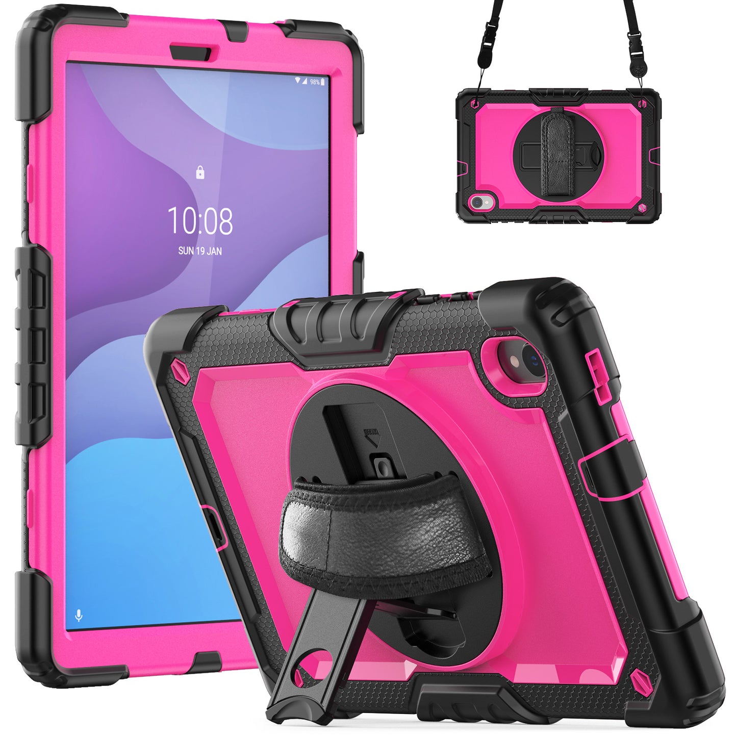 HUIXIANG Tough Strap Lenovo Tab M10 HD 2020 Case