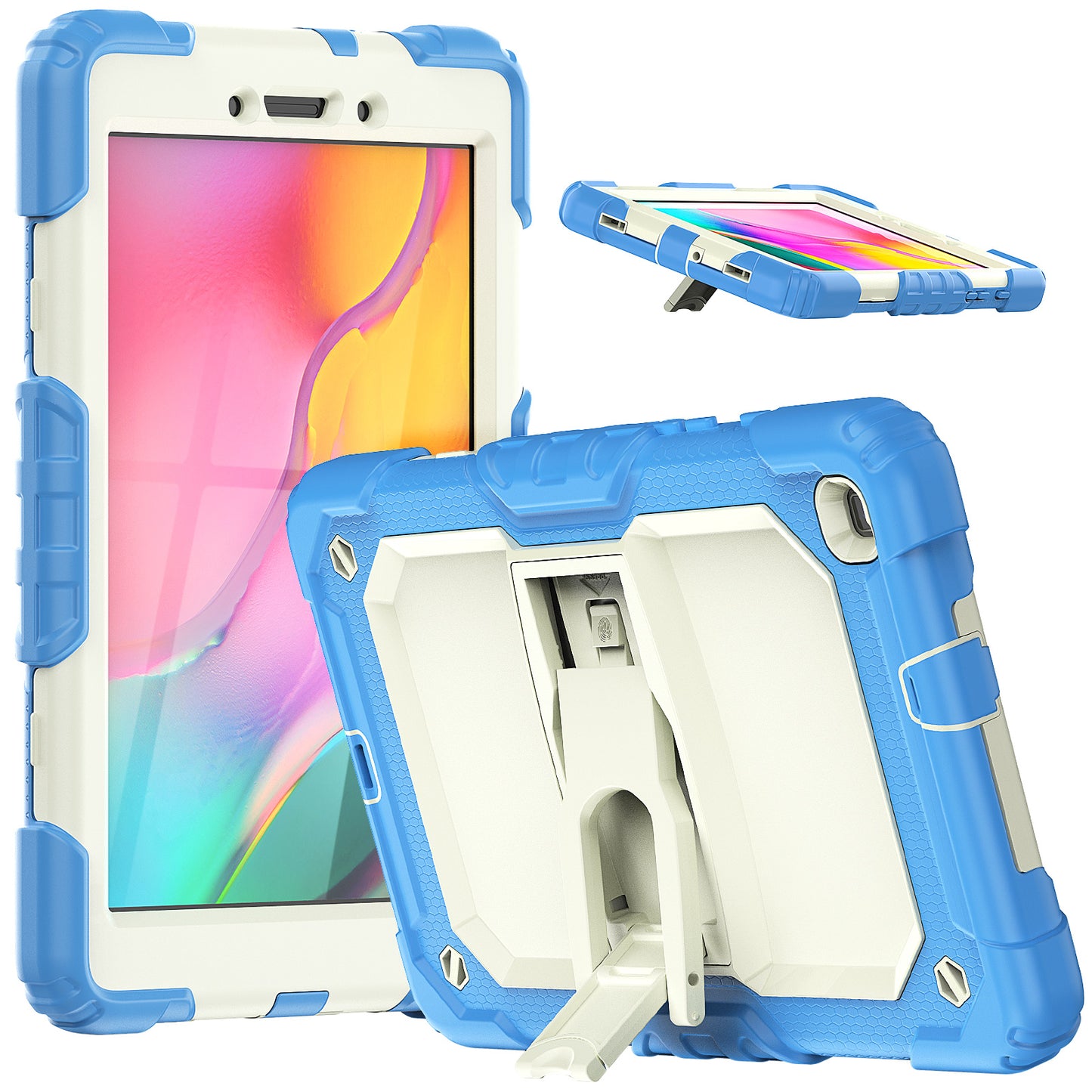 HUIXIANG Kickstand Lanyard Strap Galaxy Tab A 8.0 2019 Case