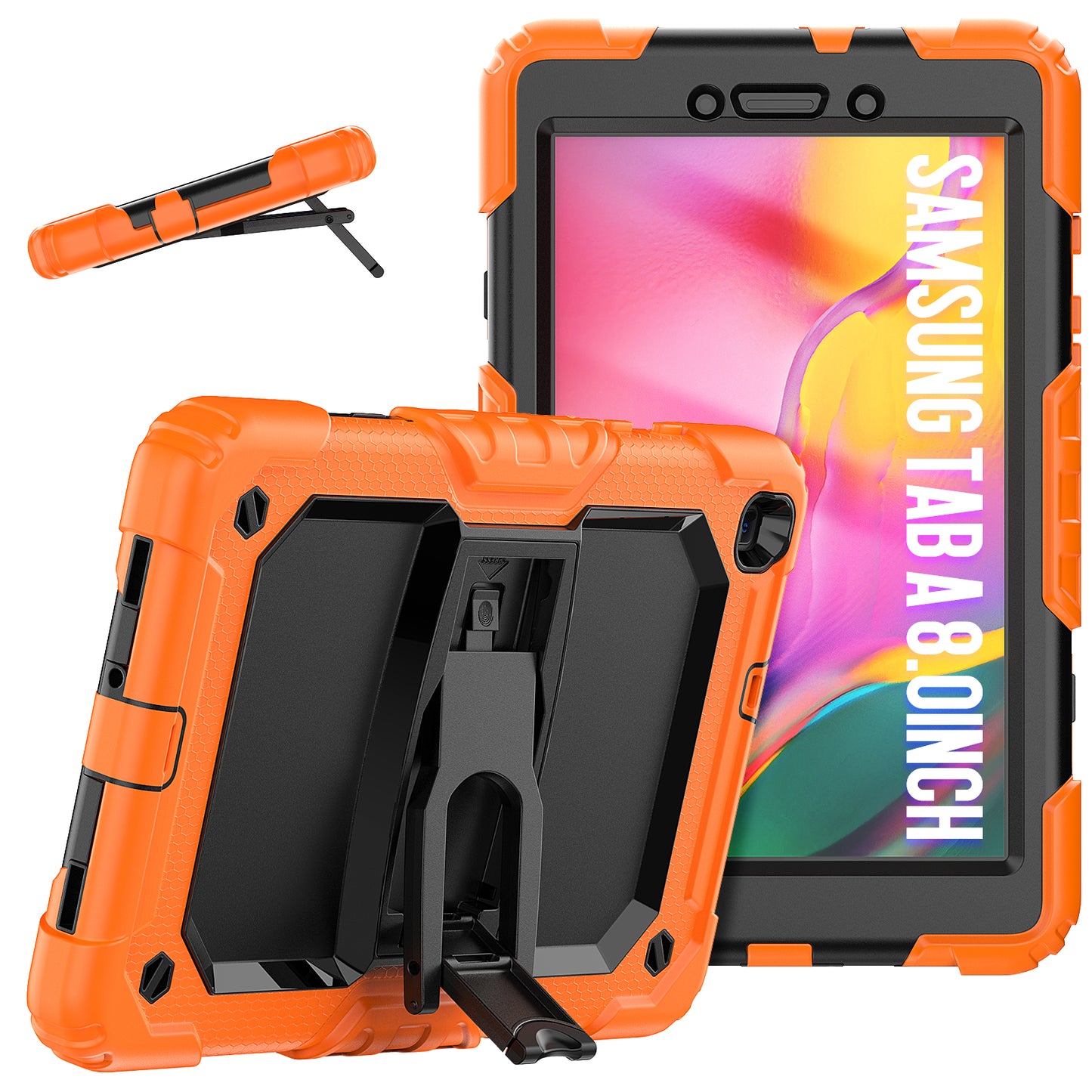 HUIXIANG Kickstand Lanyard Strap Galaxy Tab A 8.0 2019 Case