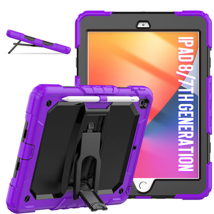 HUIXIANG Kickstand Lanyard Strap iPad 7 Case