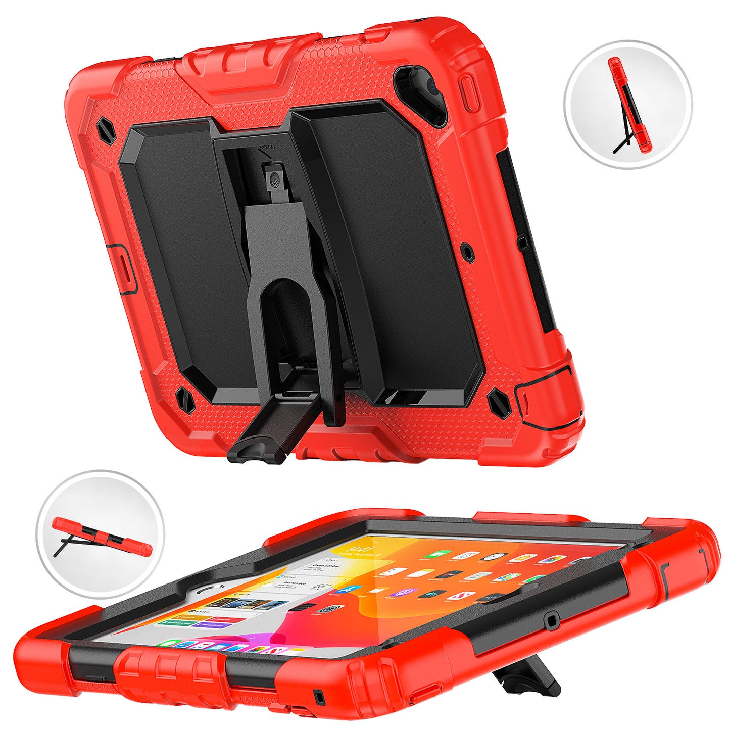 HUIXIANG Kickstand Lanyard Strap iPad Mni 5 Case