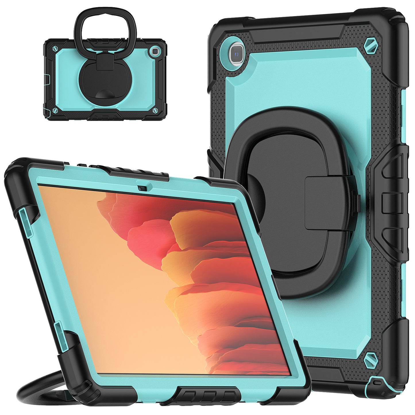 SHELLBOX Tough Handle Grip Hook Galaxy Tab A7 Case