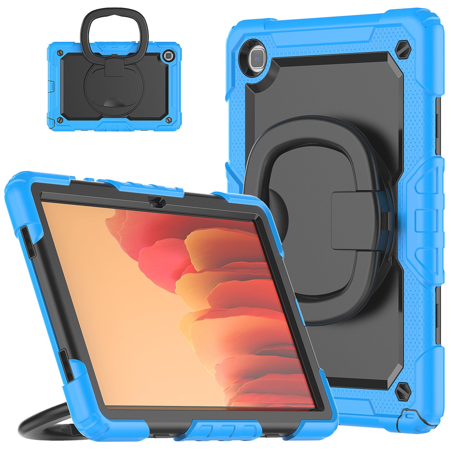 SHELLBOX Tough Handle Grip Hook Galaxy Tab A7 Case