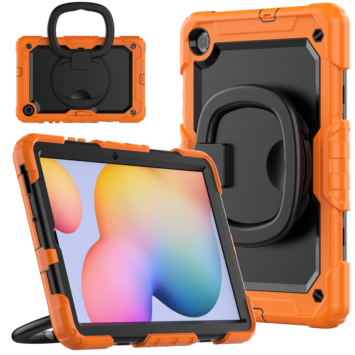 SHELLBOX Tough Handle Grip Hook Galaxy Tab S6 Lite Case