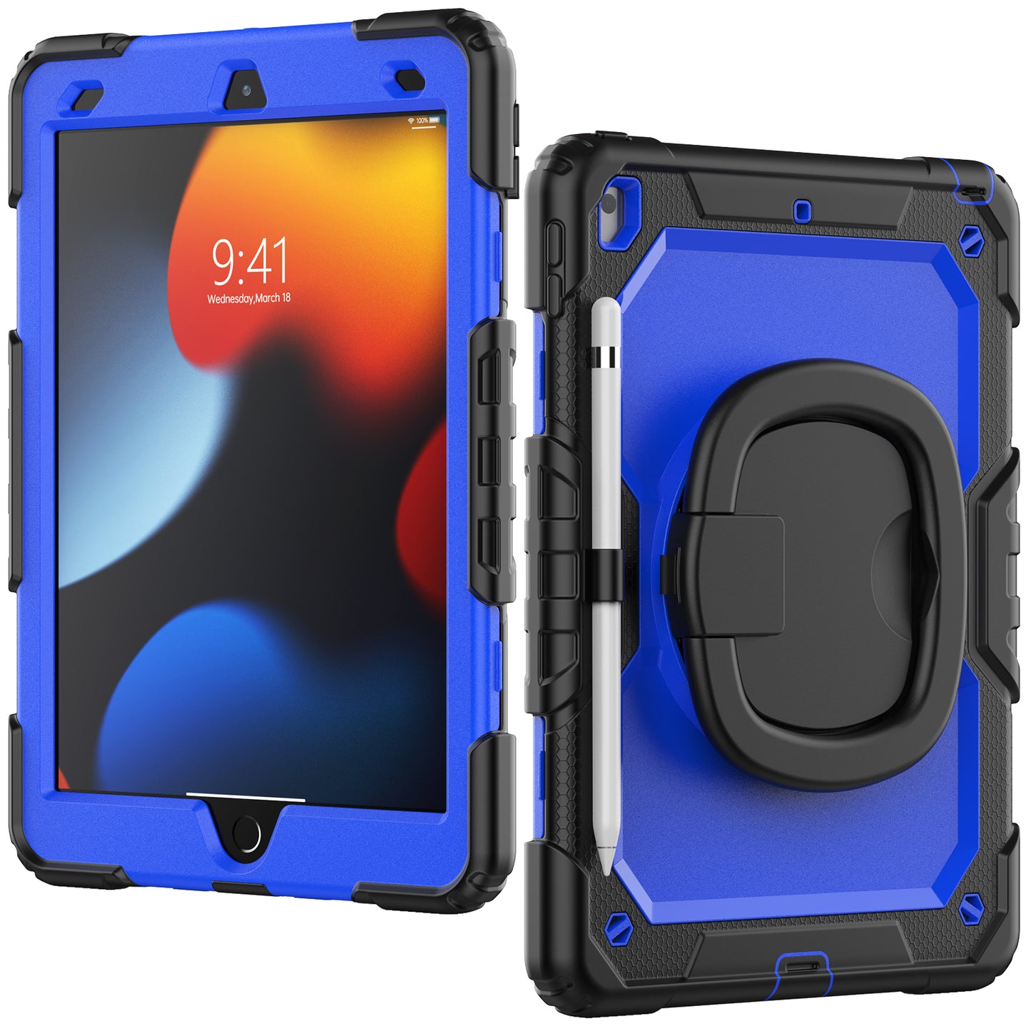 SHELLBOX Tough Handle Grip Hook iPad 8 Case