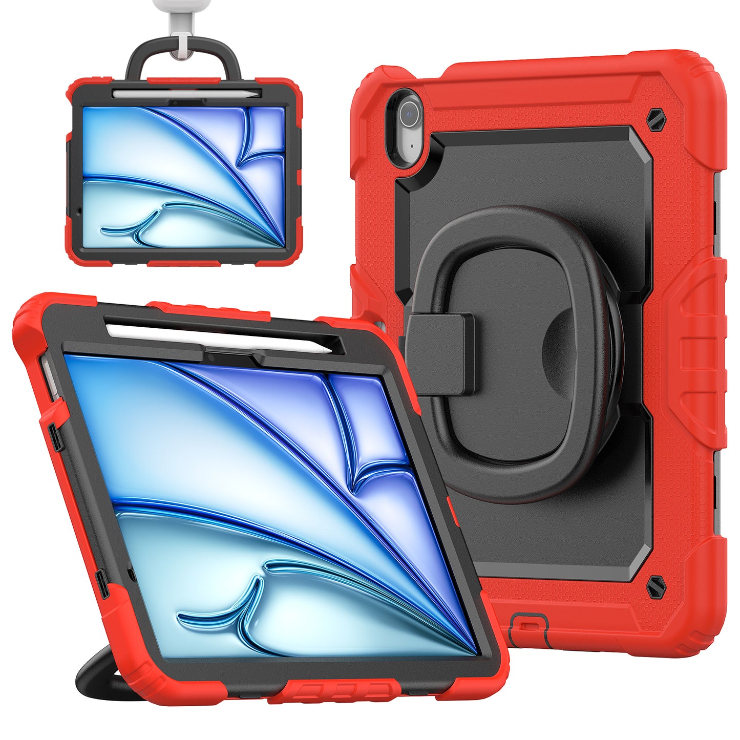 SHELLBOX Tough Handle Grip Hook iPad Air 11 Case