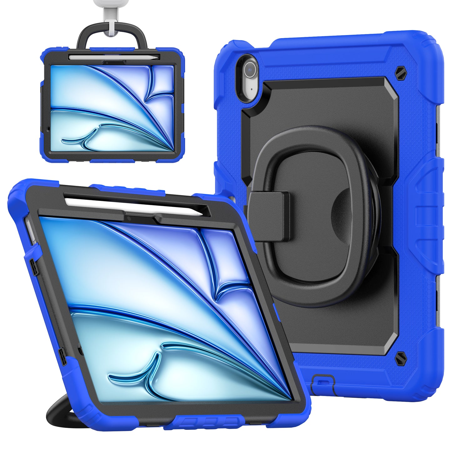 SHELLBOX Tough Handle Grip Hook iPad Air 11 Case