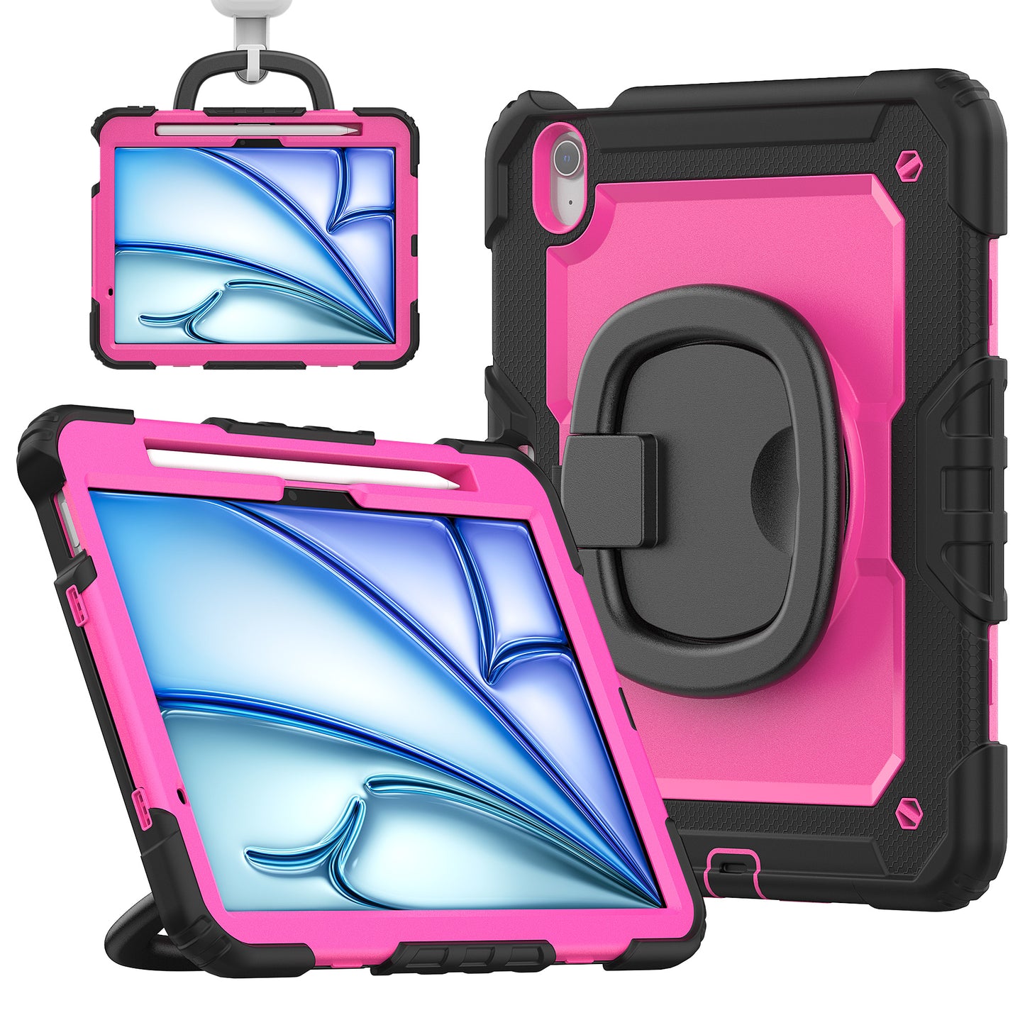 SHELLBOX Tough Handle Grip Hook iPad Air 11 Case