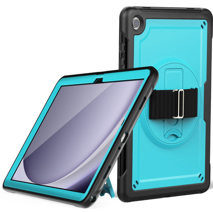 HUIXIANG Honeycomb Handle Strap Galaxy Tab A9+ Case Clear