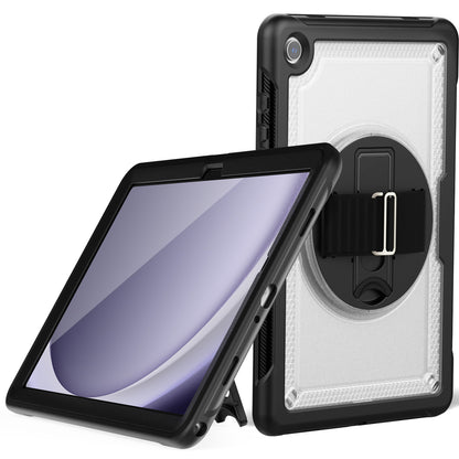 HUIXIANG Honeycomb Handle Strap Galaxy Tab A9+ Case Clear