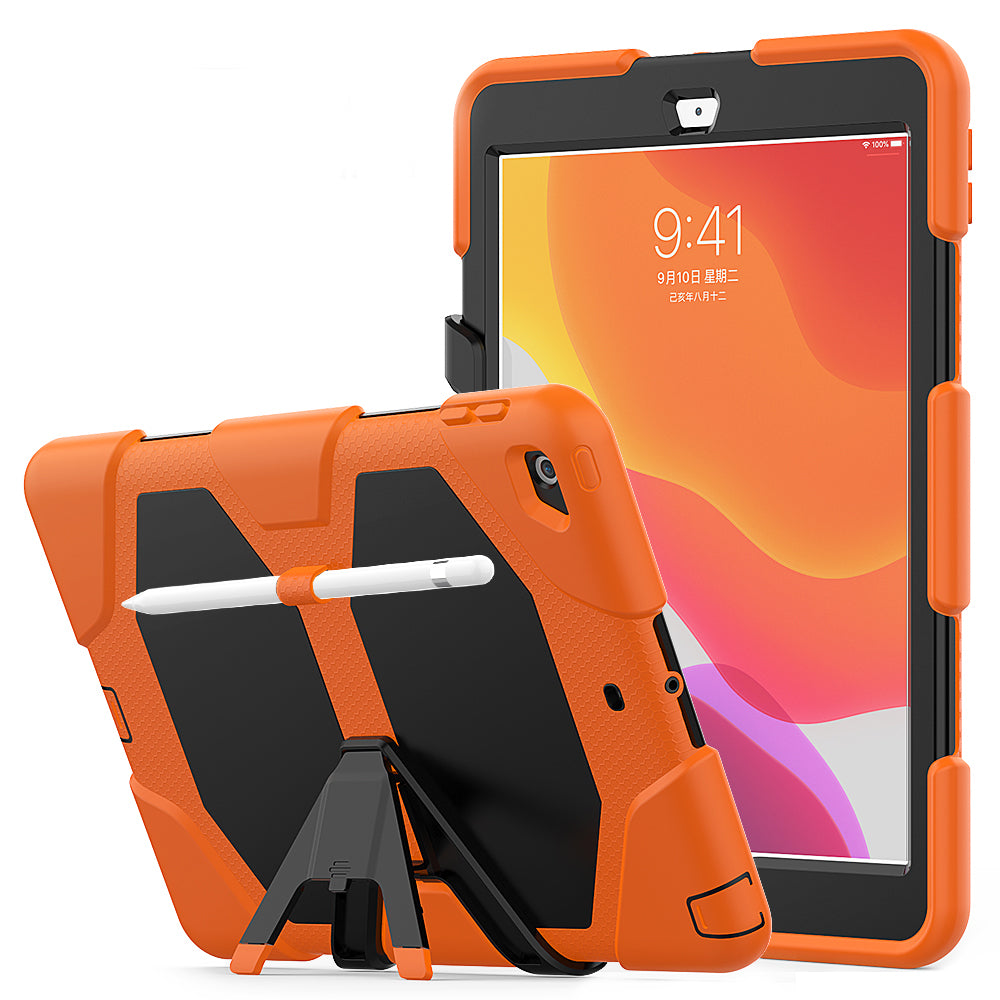 HUIXIANG Tough Box iPad 7 Case Built-in Screen Protector