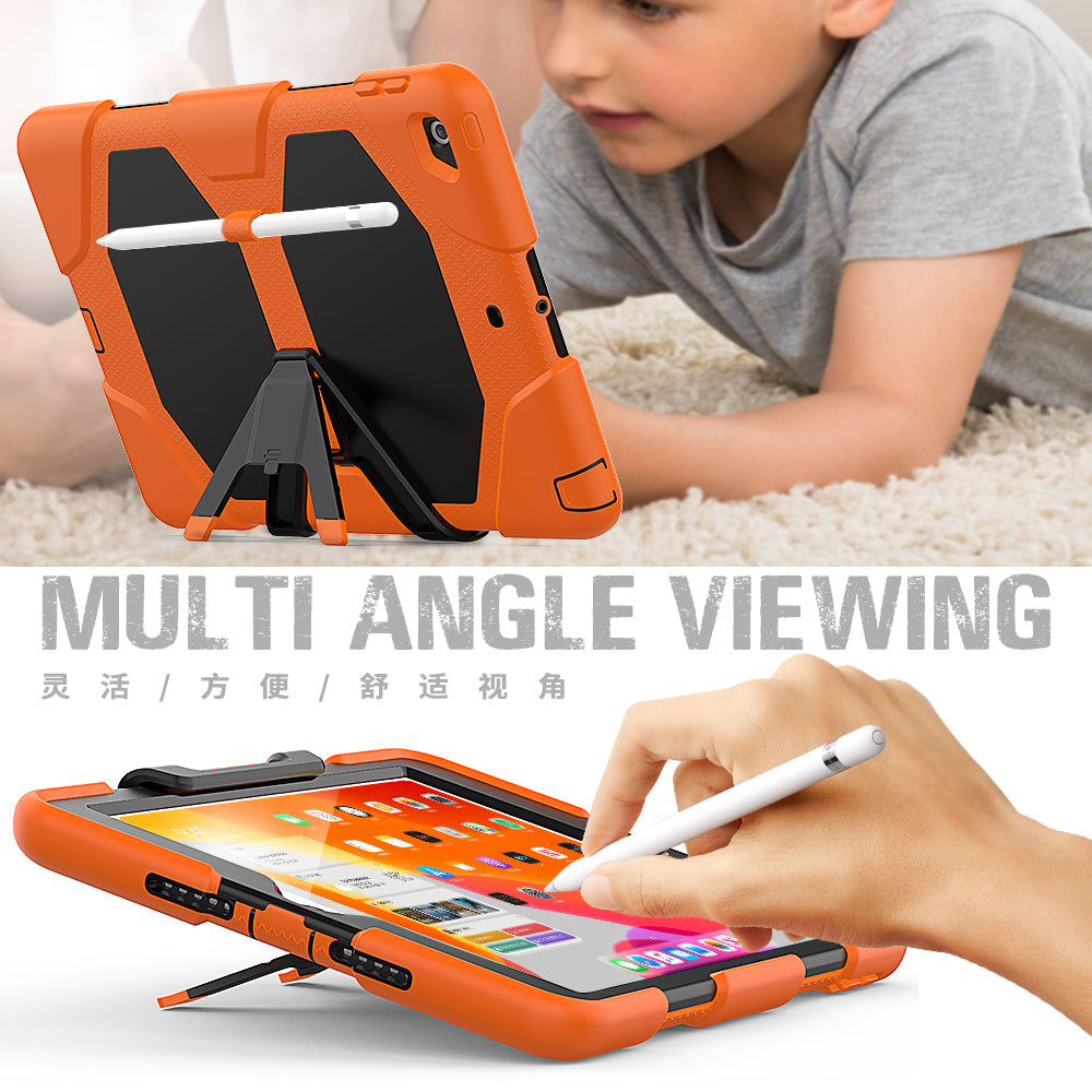 HUIXIANG Tough Box iPad 7 Case Built-in Screen Protector