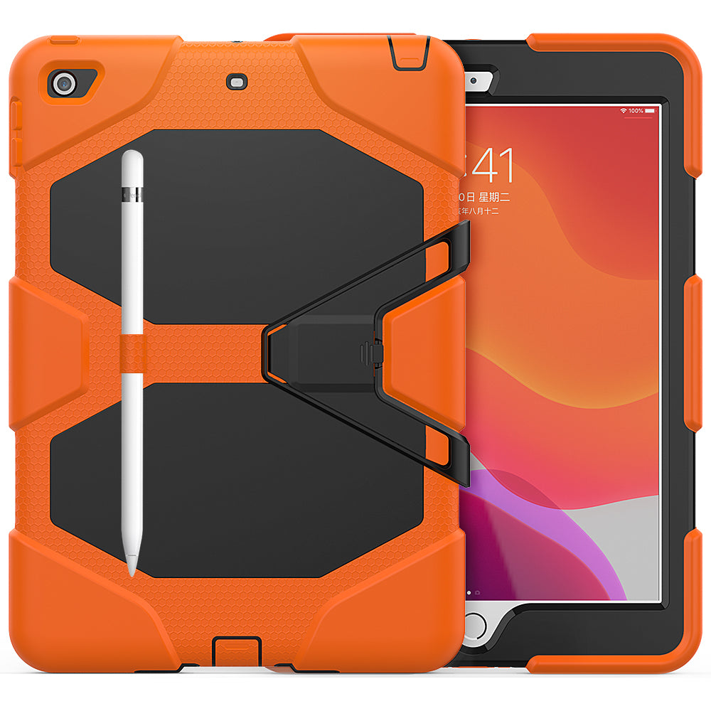 HUIXIANG Tough Box iPad 7 Case Built-in Screen Protector