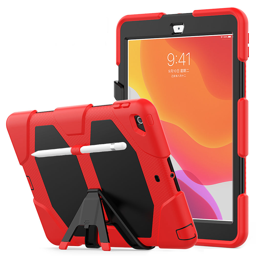 HUIXIANG Tough Box iPad 7 Case Built-in Screen Protector