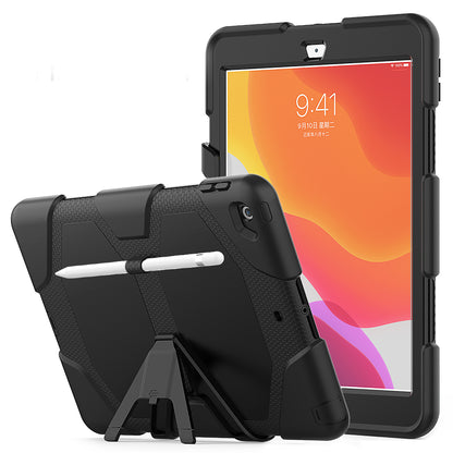 HUIXIANG Tough Box iPad 7 Case Built-in Screen Protector