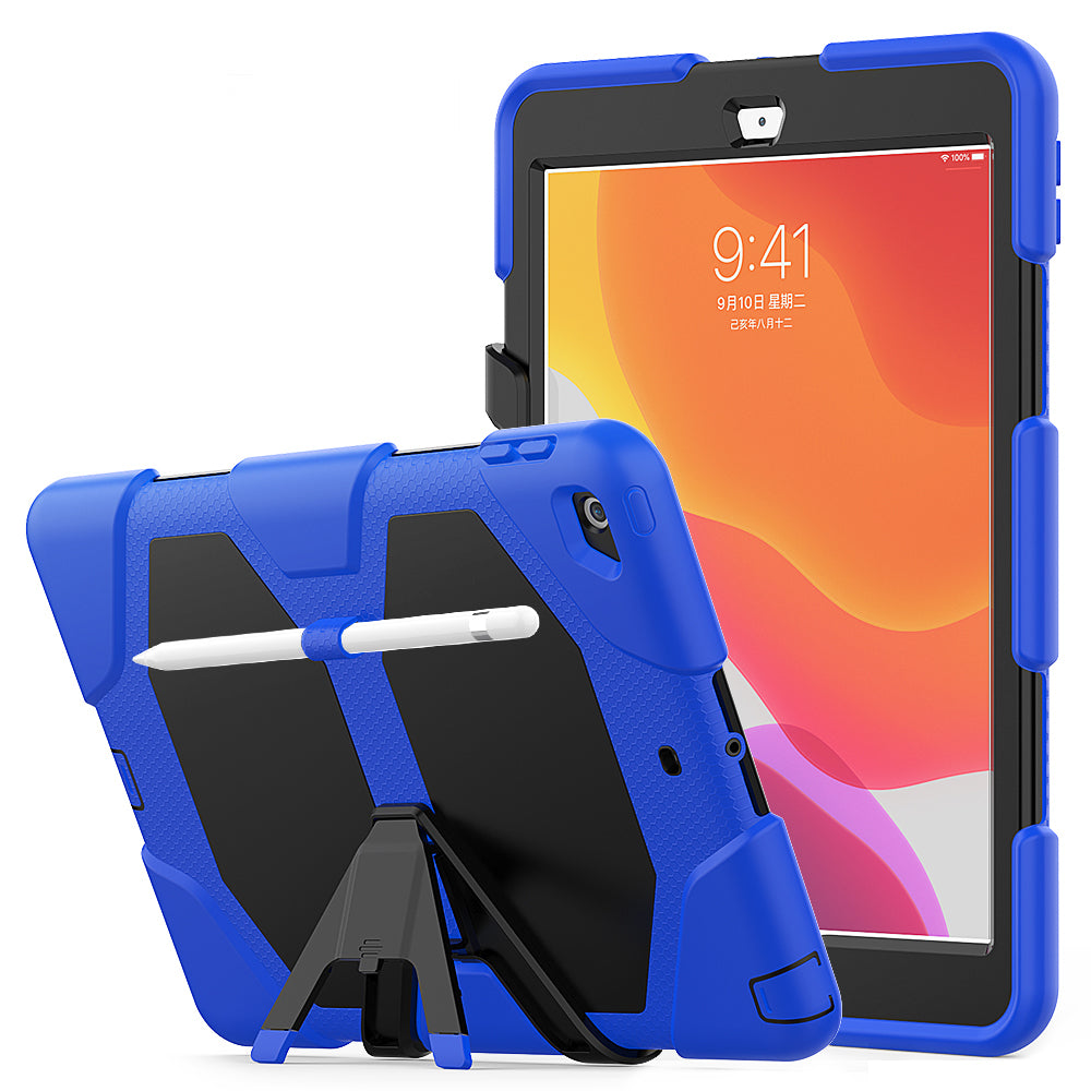 HUIXIANG Tough Box iPad 7 Case Built-in Screen Protector