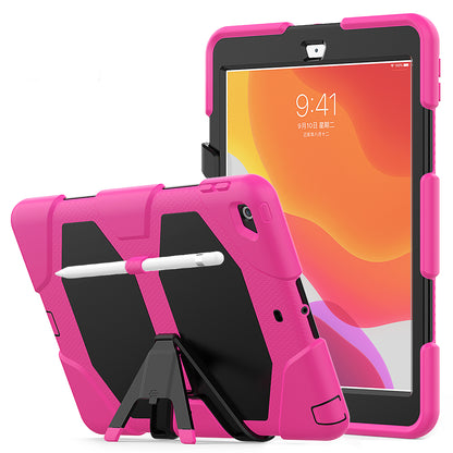 HUIXIANG Tough Box iPad 7 Case Built-in Screen Protector