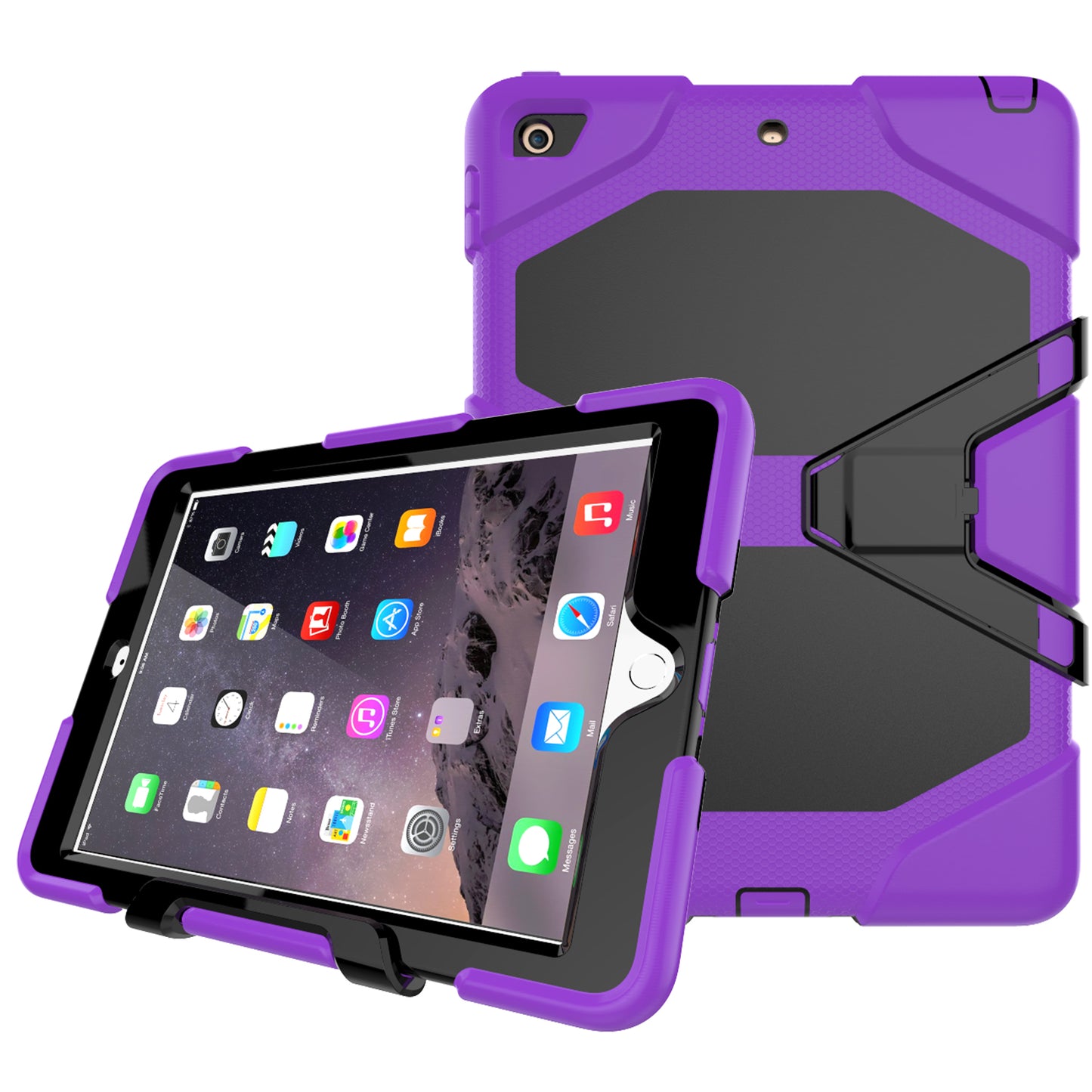 HUIXIANG Tough Box iPad 6 Case Built-in Screen Protector