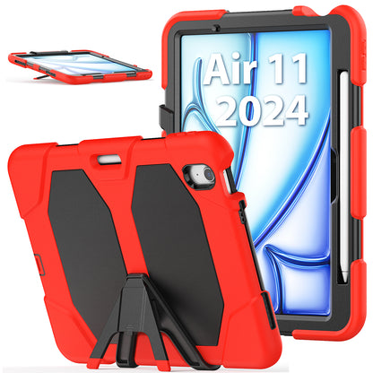 HUIXIANG Tough Box iPad Air 11 Case Built-in Screen Protector