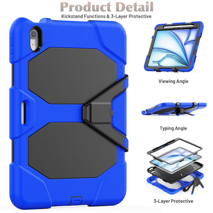 HUIXIANG Tough Box iPad Air 11 Case Built-in Screen Protector