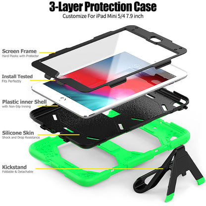 HUIXIANG Tough Box iPad Mini 1 Case Built-in Screen Protector