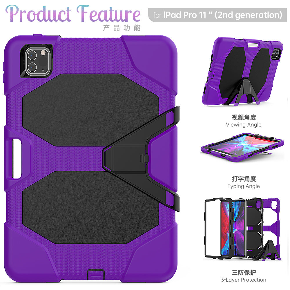 HUIXIANG Tough Box iPad Pro 11 2018 Case Built-in Screen Protector