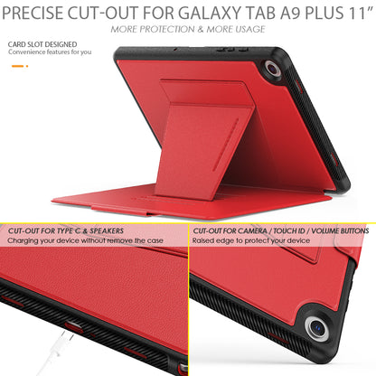 HUIXIANG Smart Multiple Stand Galaxy Tab A9 Plus Case Leather