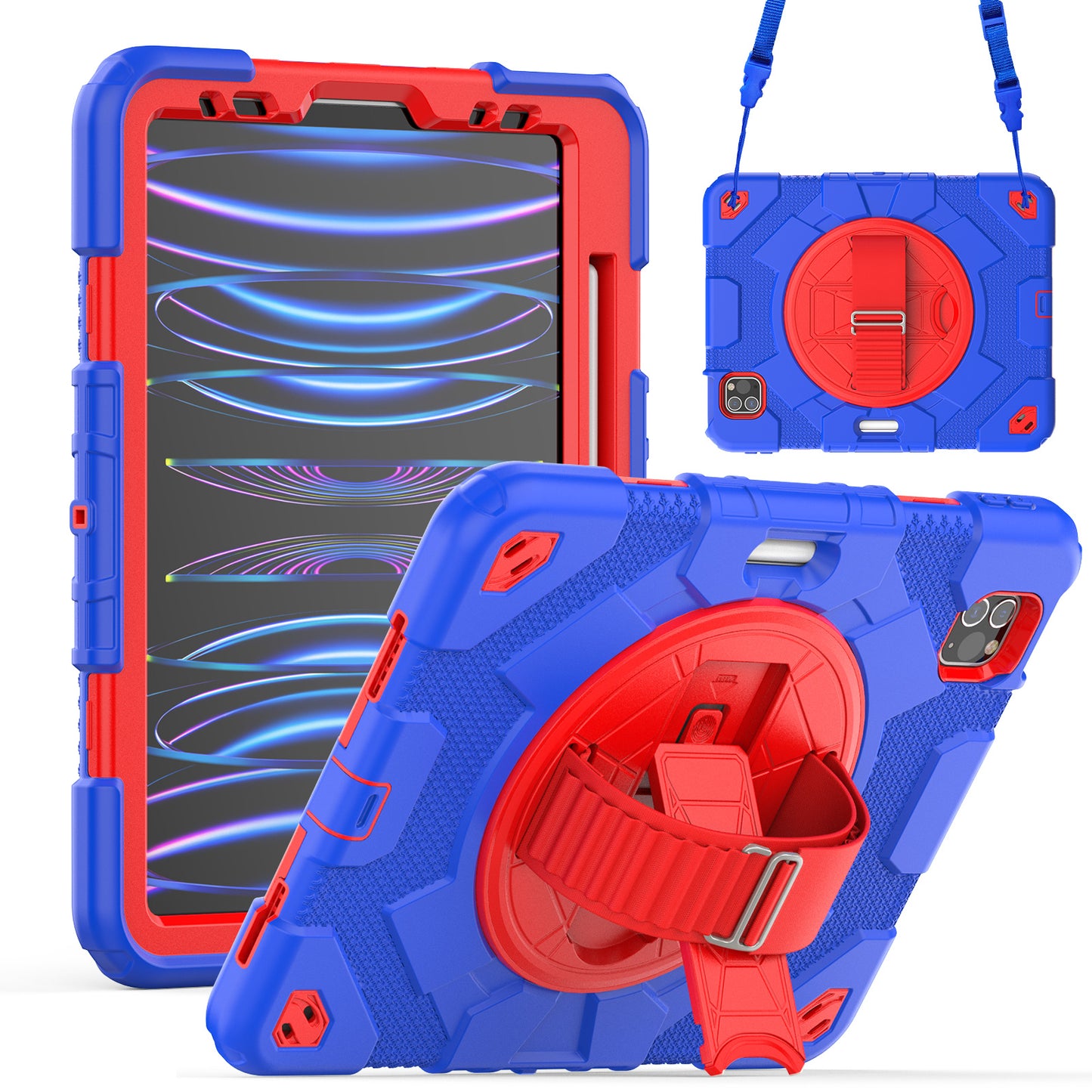 HUIXIANG Spiderman Hand Holder iPad Pro 11 2018 Case Kids Safe