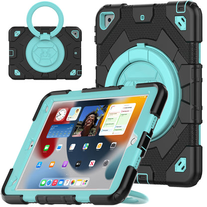 HUIXIANG Spiderman 360 Handle Grip iPad 9 Case Kids Safe