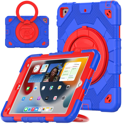 HUIXIANG Spiderman 360 Handle Grip iPad 9 Case Kids Safe