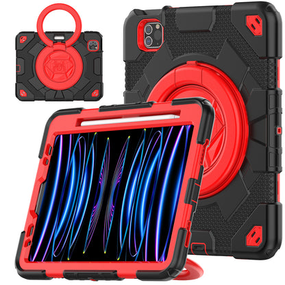 HUIXIANG Spiderman 360 Handle Grip iPad Air 5 Case Kids Safe