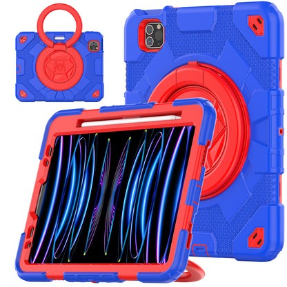 HUIXIANG Spiderman 360 Handle Grip iPad Air 5 Case Kids Safe