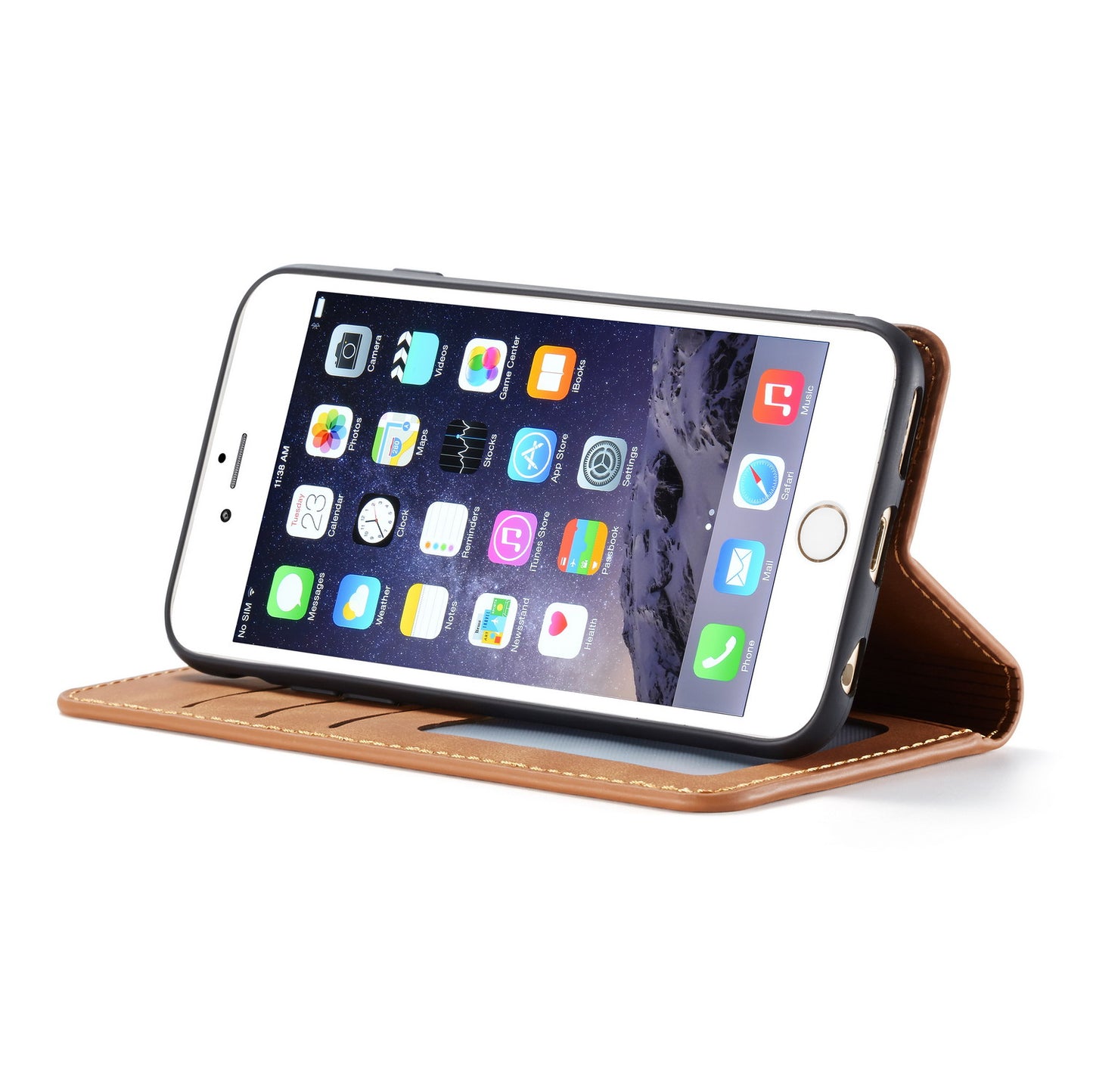 New Slim iPhone 6 6S Leather Case Book Stand Wallet Magnetic