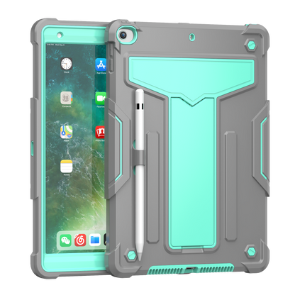 Hit-Color Shark iPad 8 Shockproof Case Heavy Duty Kids Safety