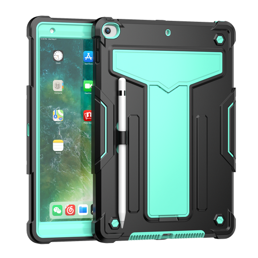 Hit-Color Shark iPad 8 Shockproof Case Heavy Duty Kids Safety