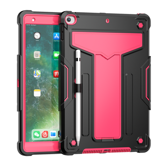 Hit-Color Shark iPad 7 Shockproof Case Heavy Duty Kids Safety