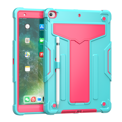 Hit-Color Shark iPad 8 Shockproof Case Heavy Duty Kids Safety