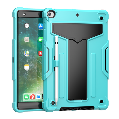 Hit-Color Shark iPad 8 Shockproof Case Heavy Duty Kids Safety