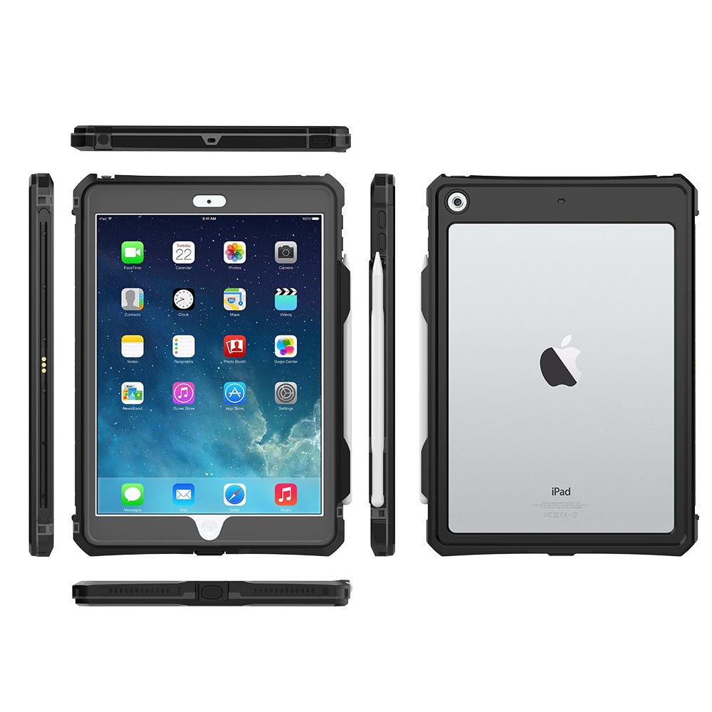 Swimming Underwater 2M iPad 7 Waterproof Case with Swivel 360 Rotatable