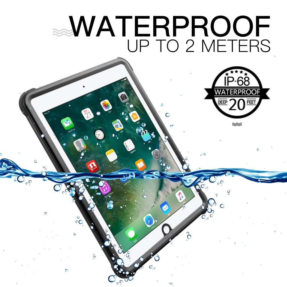 Swimming iPad 6 Waterproof Case Underwater 2M Rotatable Holder Layard