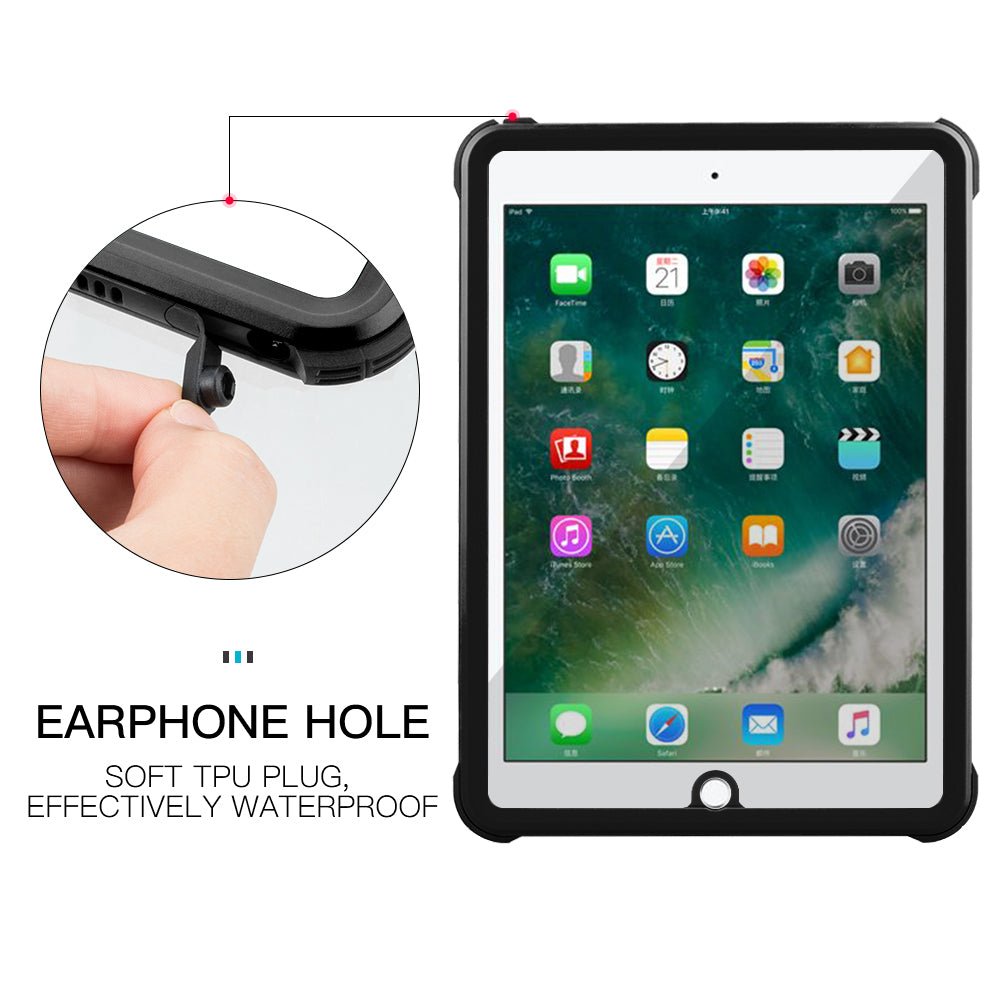 Swimming iPad 6 Waterproof Case Underwater 2M Rotatable Holder Layard