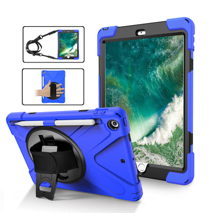 Pirate King iPad 5 Case 360 Rotating Stand with Hand Holder Shoulder Strap