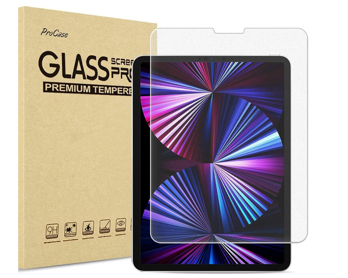 9H HD Transparent 2.5D Tempered Glass Apple iPad Pro 11 2022 Screen Protector