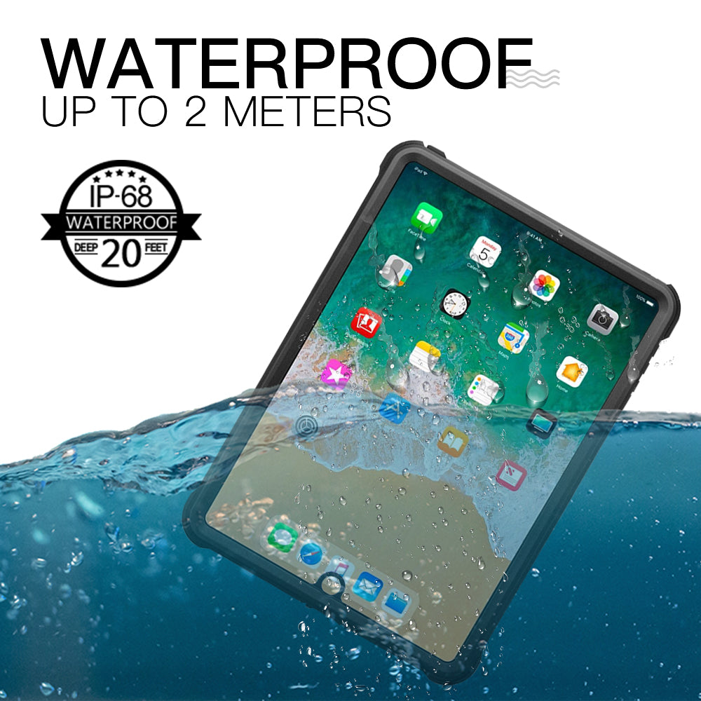 Swimming iPad Air 2 Waterproof Case Underwater 2M Rotatable Holder Layard