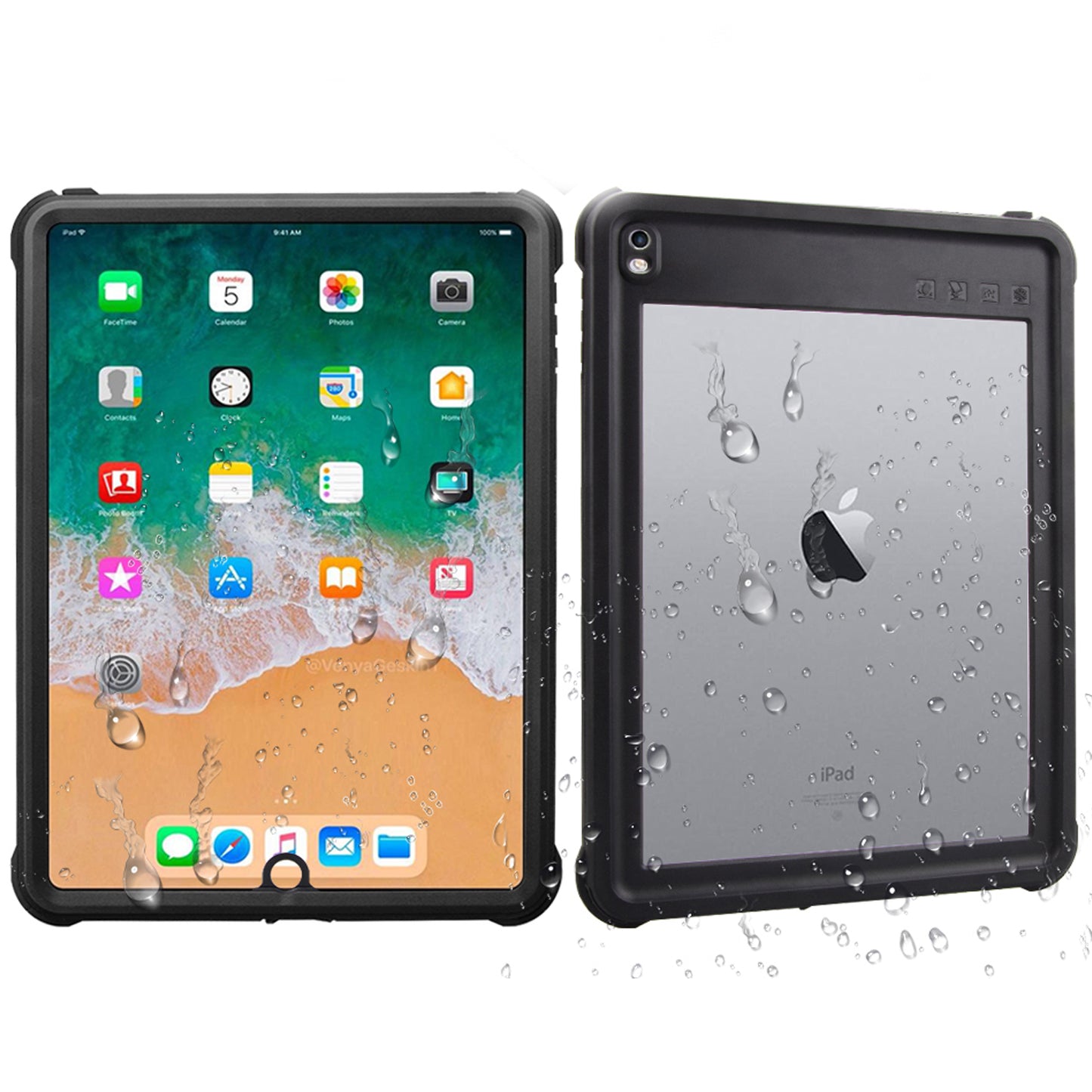Swimming iPad Pro 9.7 Waterproof Case Underwater 2M Rotatable Holder Layard