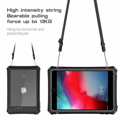 Swimming iPad Mini 5 Waterproof Case Underwater 2M Rotatable Holder Layard