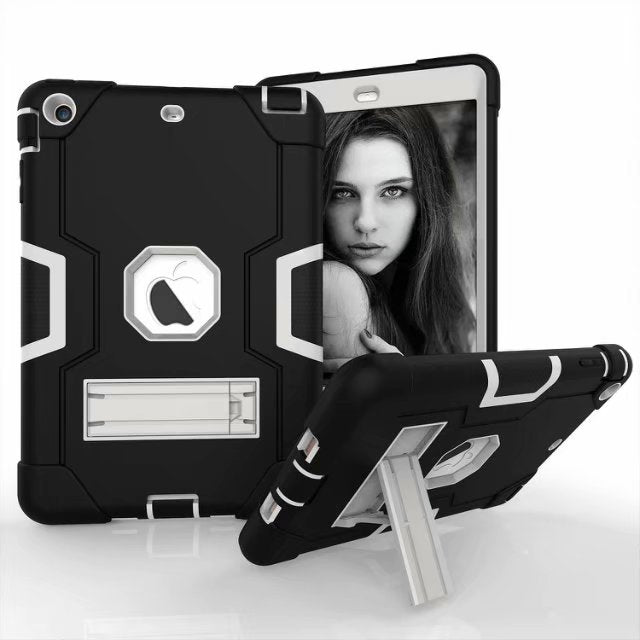 Contrast Armor iPad Mini 3 Shockproof Case Silicone PC Full Protection Tri-layer Stand